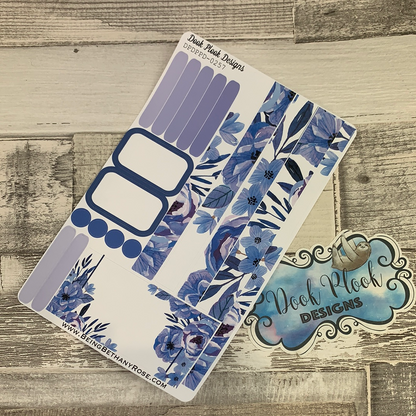 (0257) Passion Planner Daily stickers - Purple Bloom