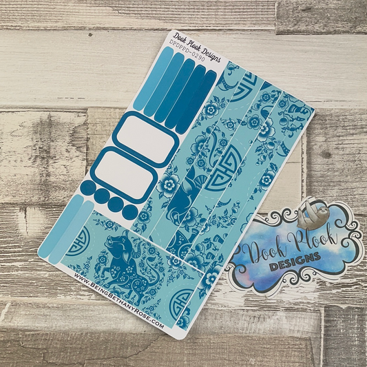 (0290) Passion Planner Daily stickers - Floral Ox