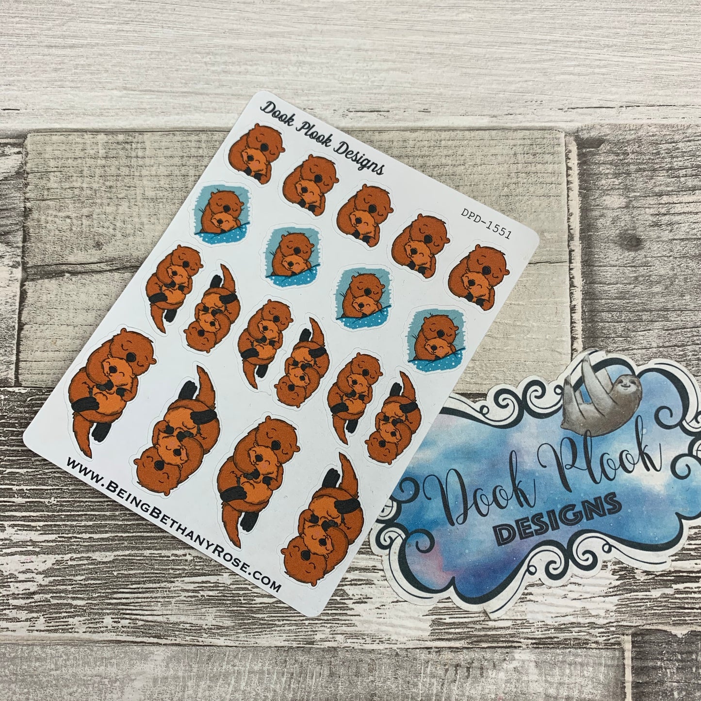 Mothers Day Otter stickers (DPD1551)
