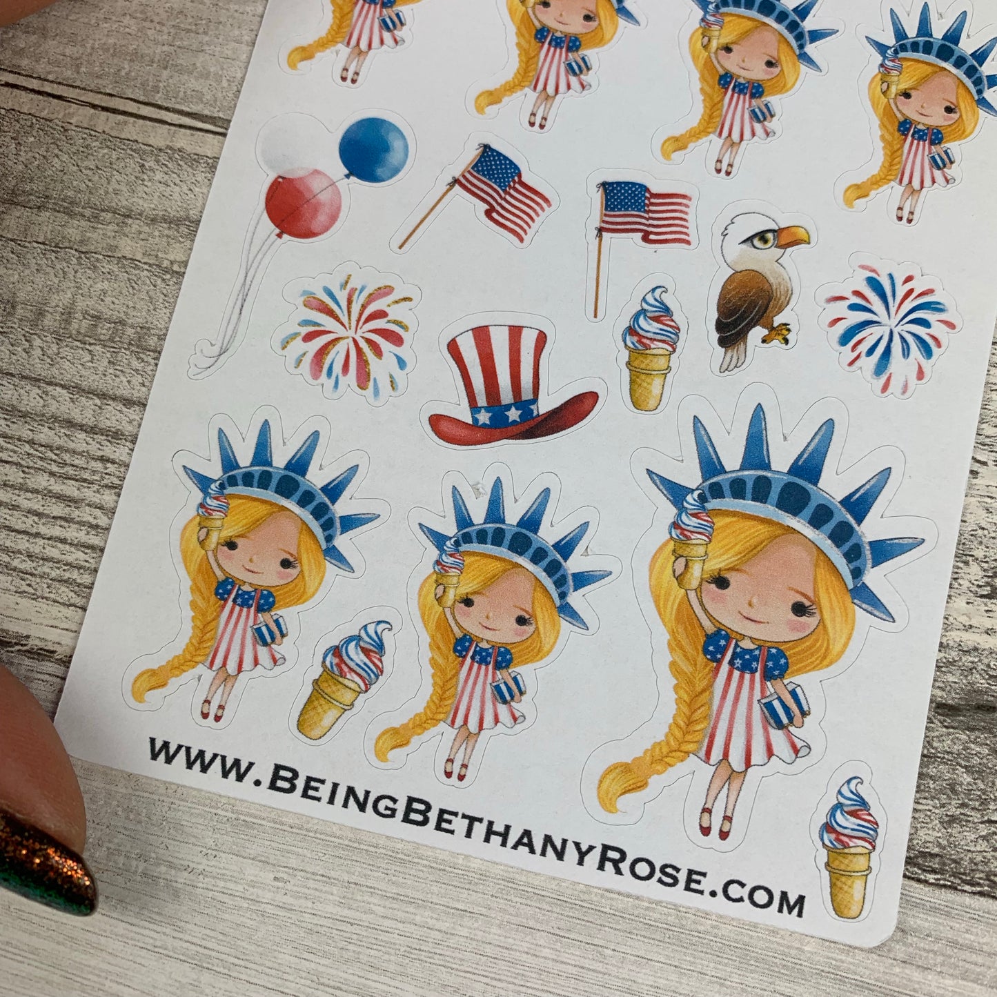 American Girl (New York) stickers (DPD1458)