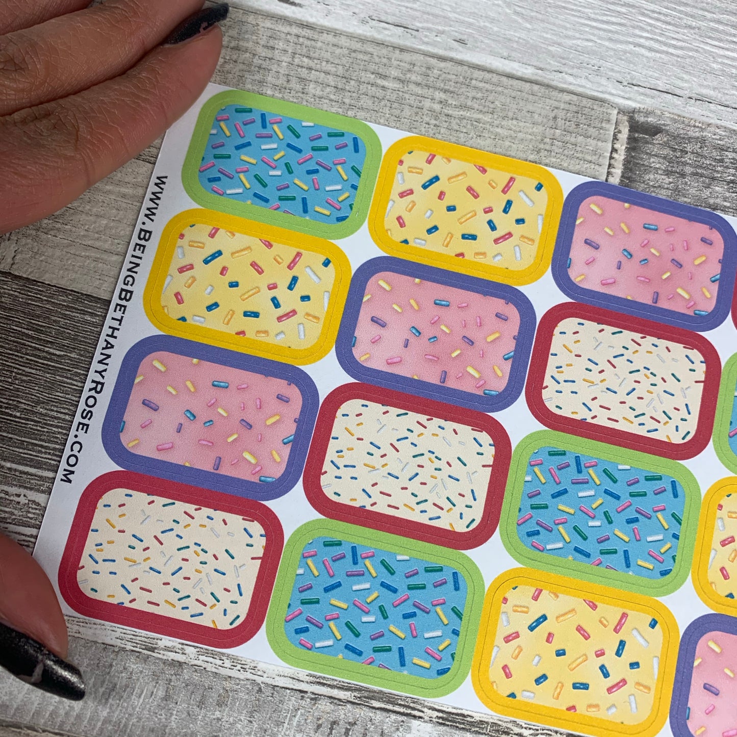 Sprinkles half box stickers (DPD1681)