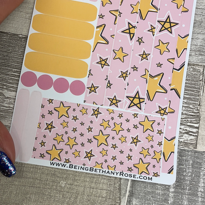 (0316) Passion Planner Daily stickers - Bold Stars