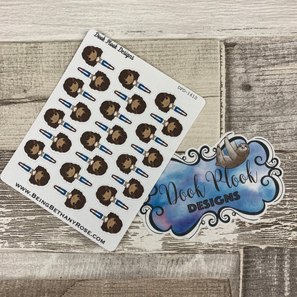 Black Woman - Nope Stickers (DPD1410)