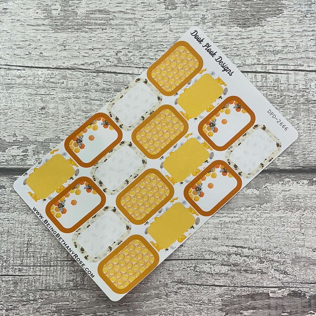 Belinda Bee half box stickers (DPD2666)