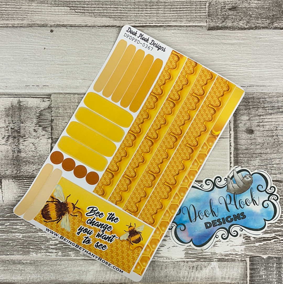 (0367) Passion Planner Daily stickers - Honey Bee