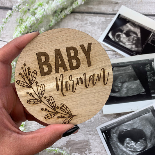 Pregnancy / Baby announcement photo prop