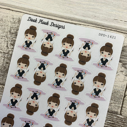 White Woman - Beauty / Make Up Stickers (DPD1421)