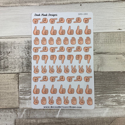 Mixed hand signal stickers (DPD280)
