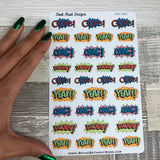 Comic Word stickers (DPD983)