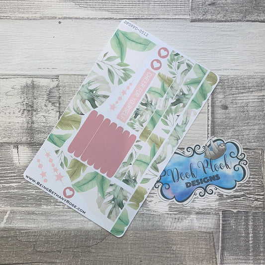 (0512) Passion Planner Daily Wave stickers - Leafy Dreams