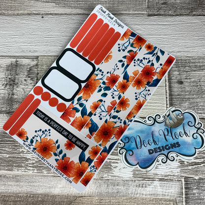 (0222) Passion Planner Daily stickers - Bold Poppy