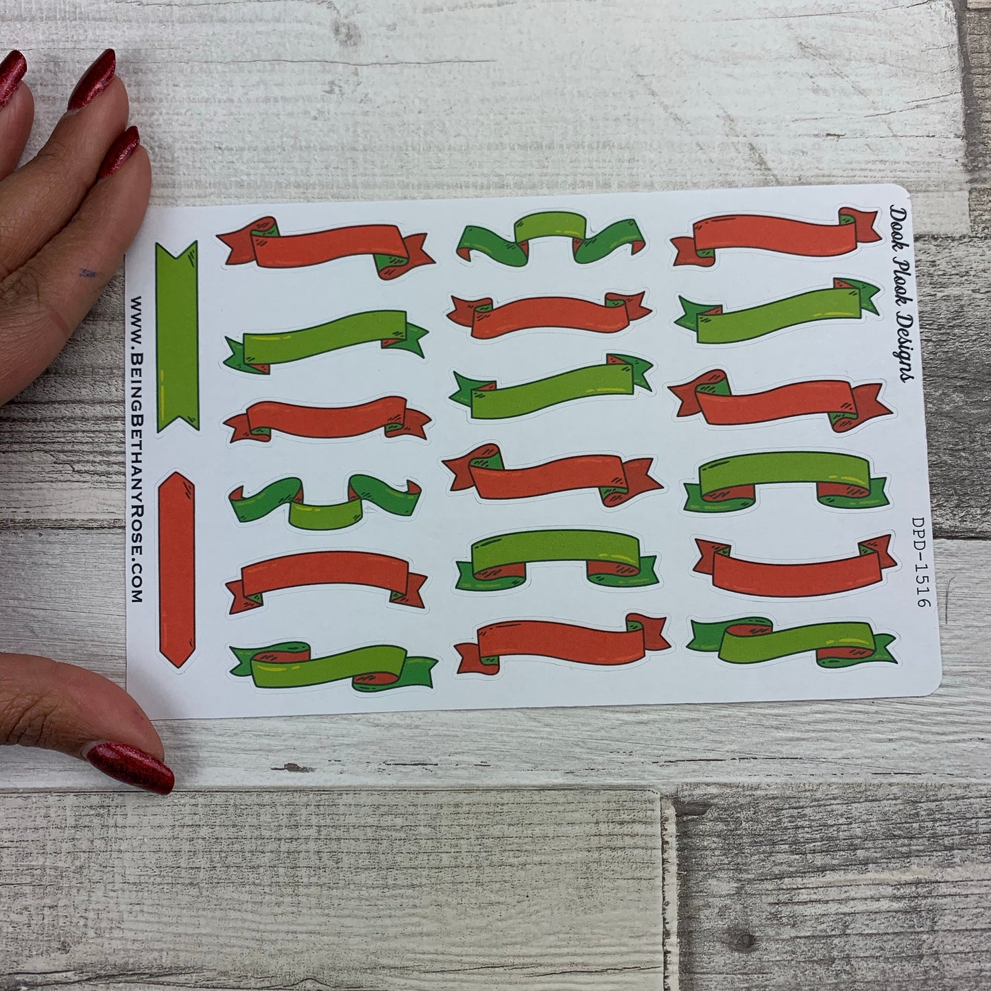 Christmas banner stickers  (DPD1516)