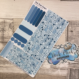 (0416) Passion Planner Daily stickers - fish