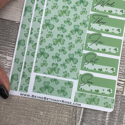 One sheet week planner stickers - Quinn St Patricks Day (DPD2473)