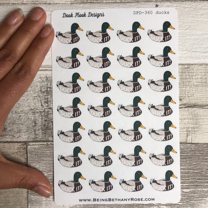 Duck it  stickers (DPD360)