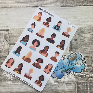 Blank face girls stickers (DPD2050)