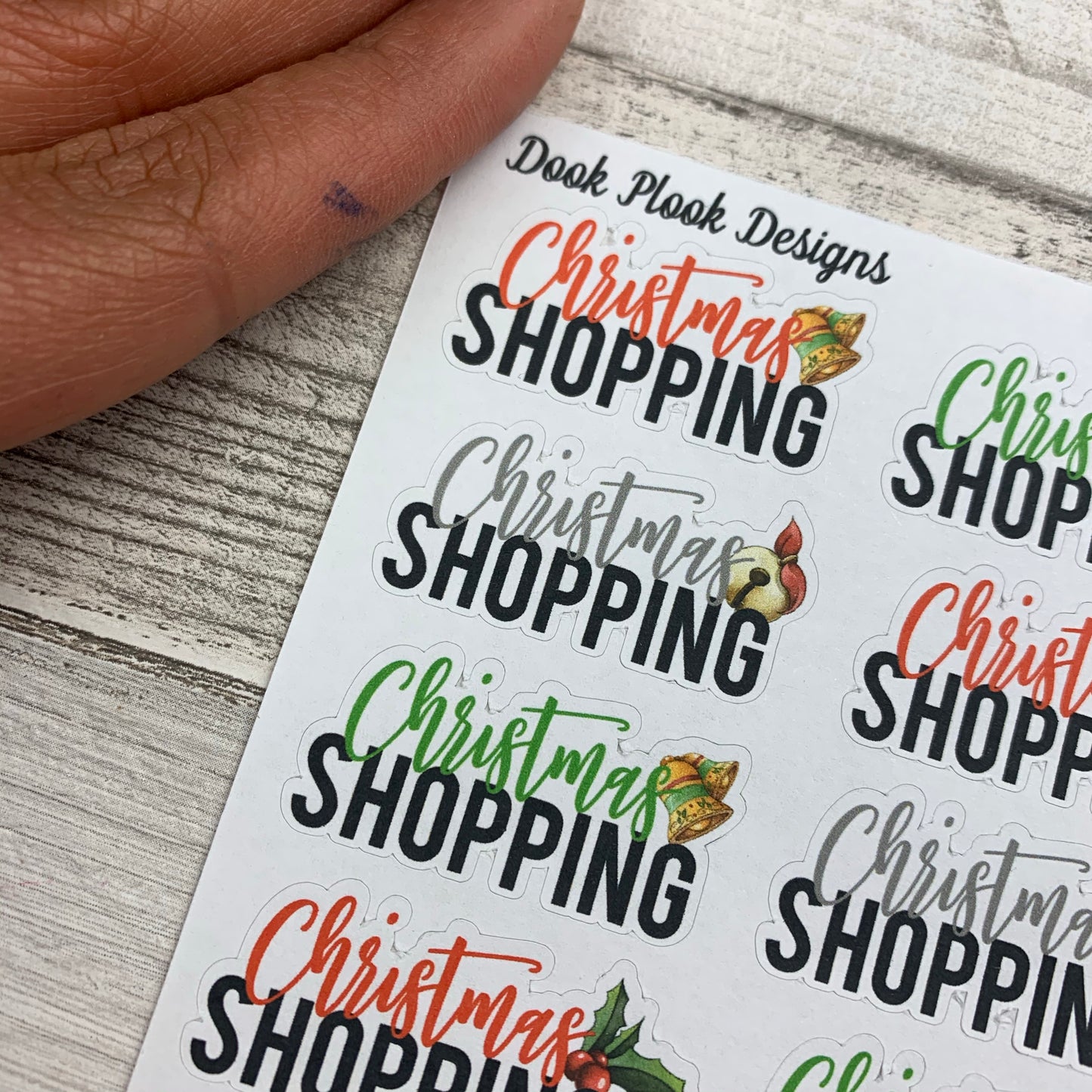 Christmas shopping stickers (DPD1500)