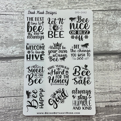 Bee Quote stickers (DPD2660-62)