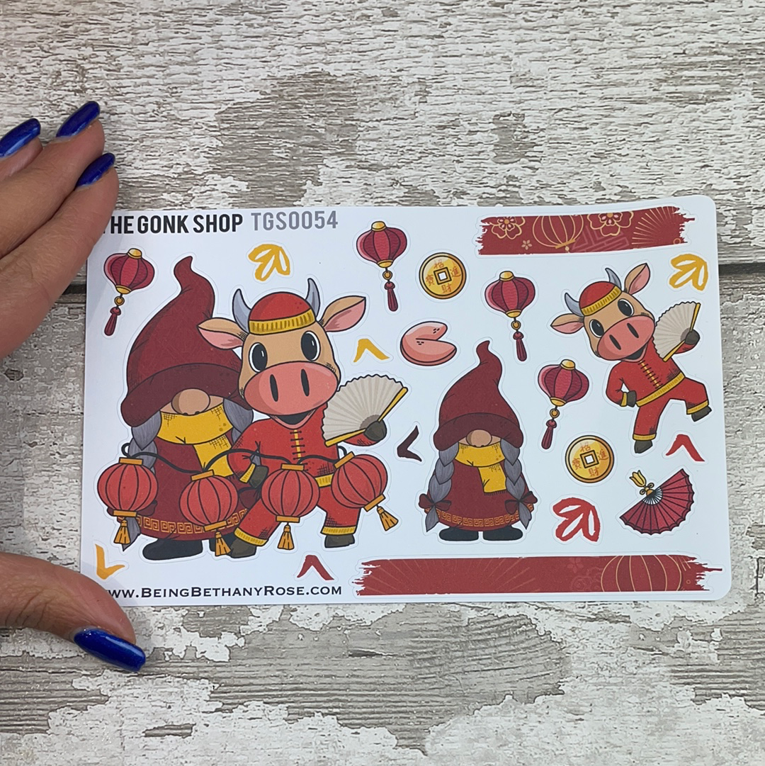 Year of the Ox Gonk Stickers (TGS0056)