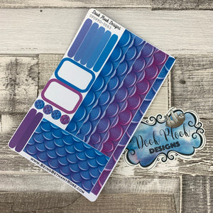 (0063) Passion Planner Daily stickers - Ombre Mermaid