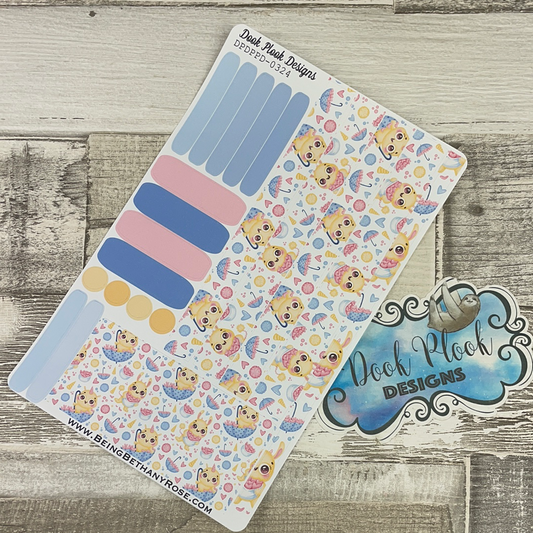 (0324) Passion Planner Daily stickers - Cutiecorn