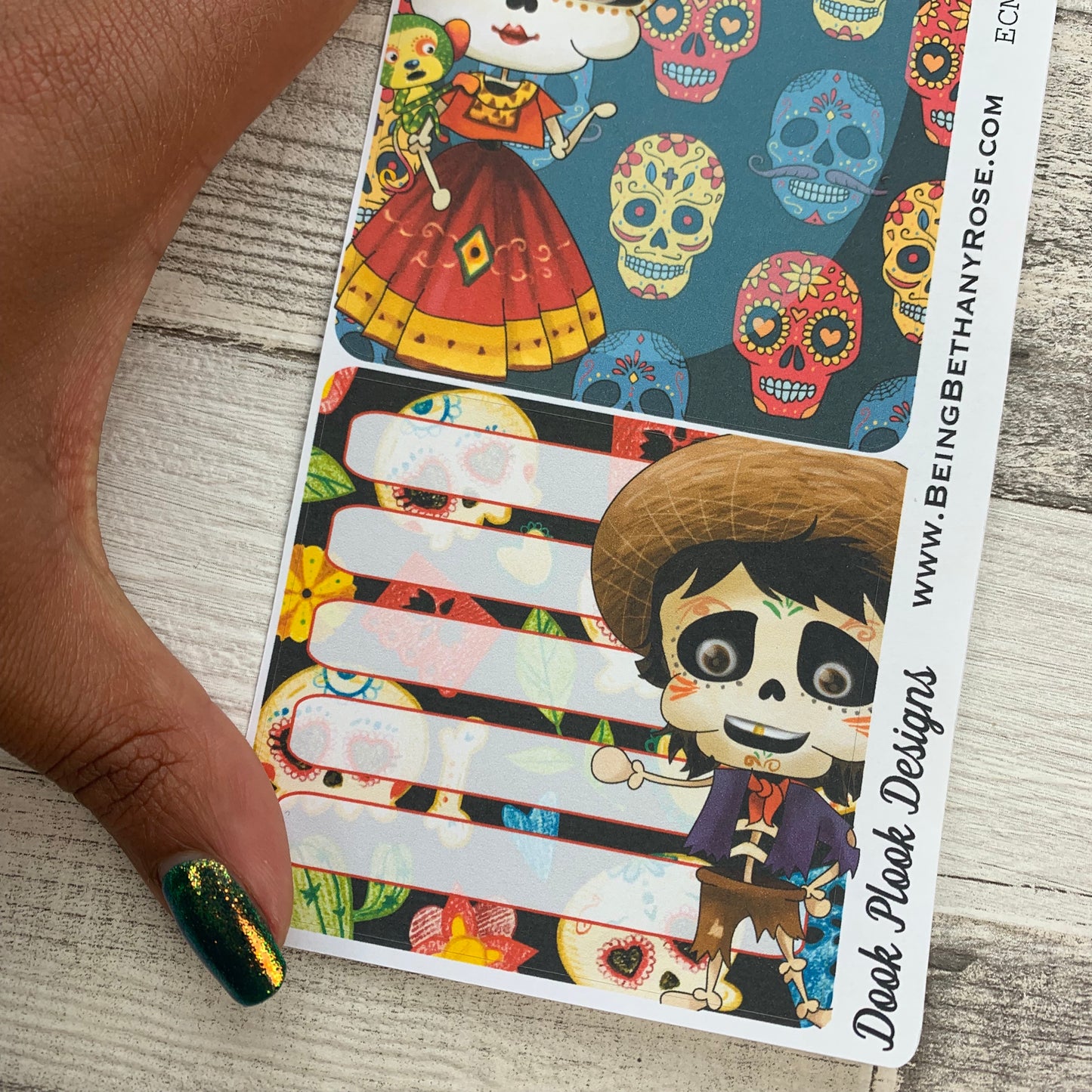 Erin Condren Month Note Pages (Day of the Dead)