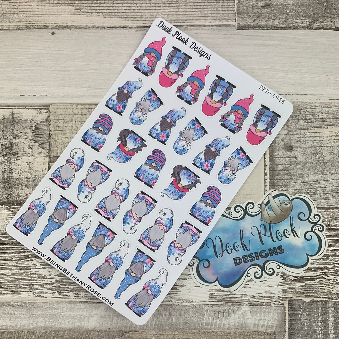 Frosty Leaves Gonk Character Stickers Mixed (DPD-1946)