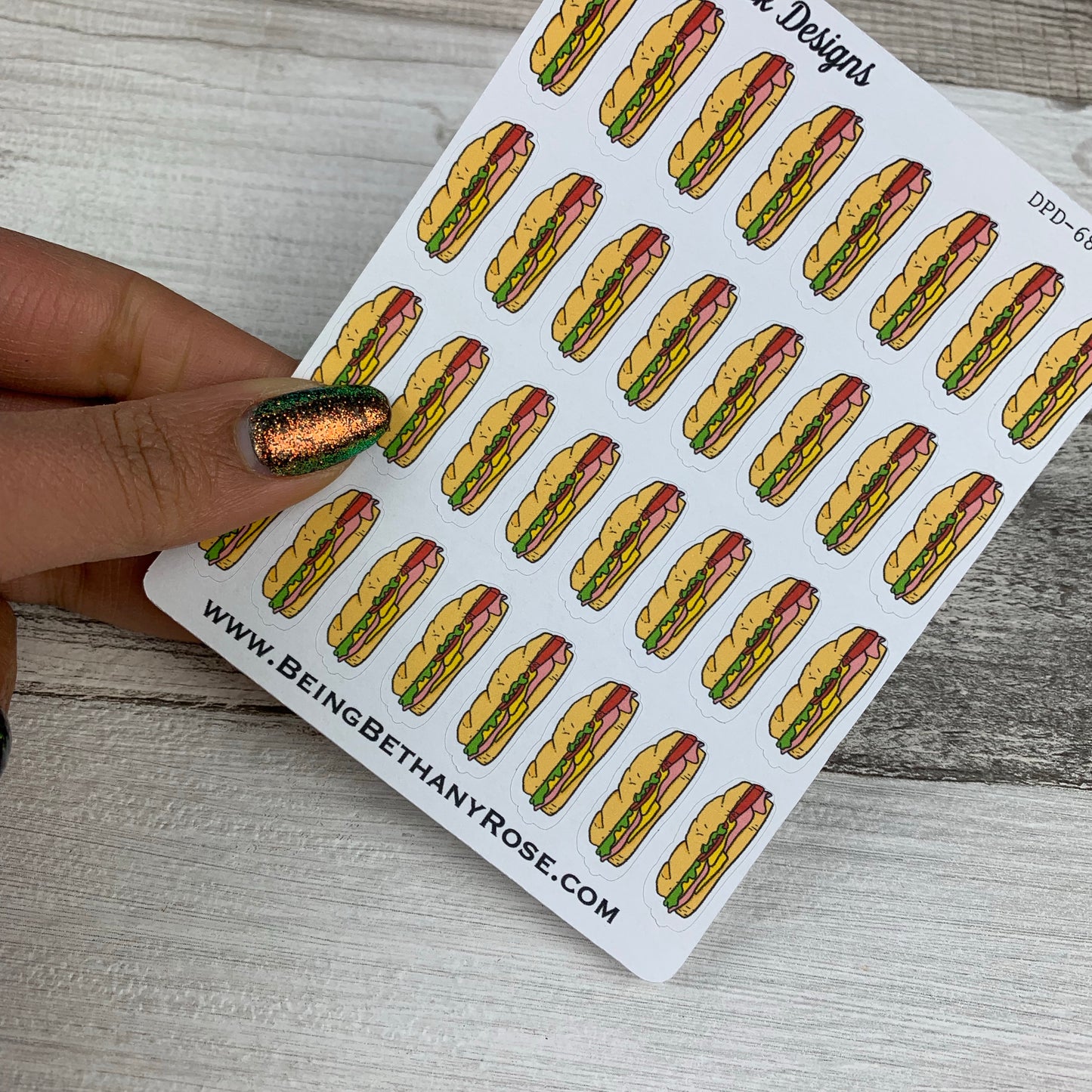 Subway sandwich stickers (DPD683)