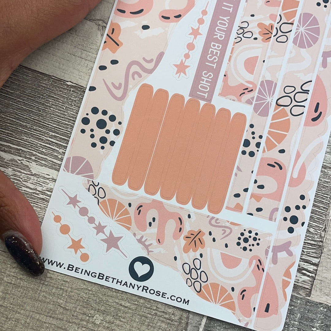 (0564) Passion Planner Daily Wave stickers - Desert Dreams