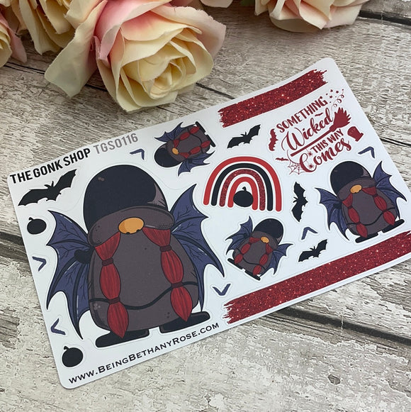 Bats about Halloween Gretel Gonk Stickers (TGS0116)