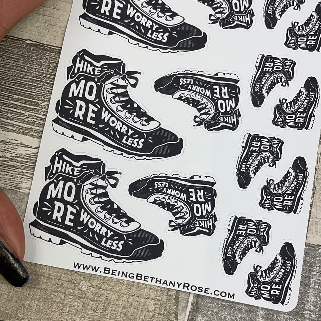 Hike More Worry Less Walking Stickers (DPD2075)