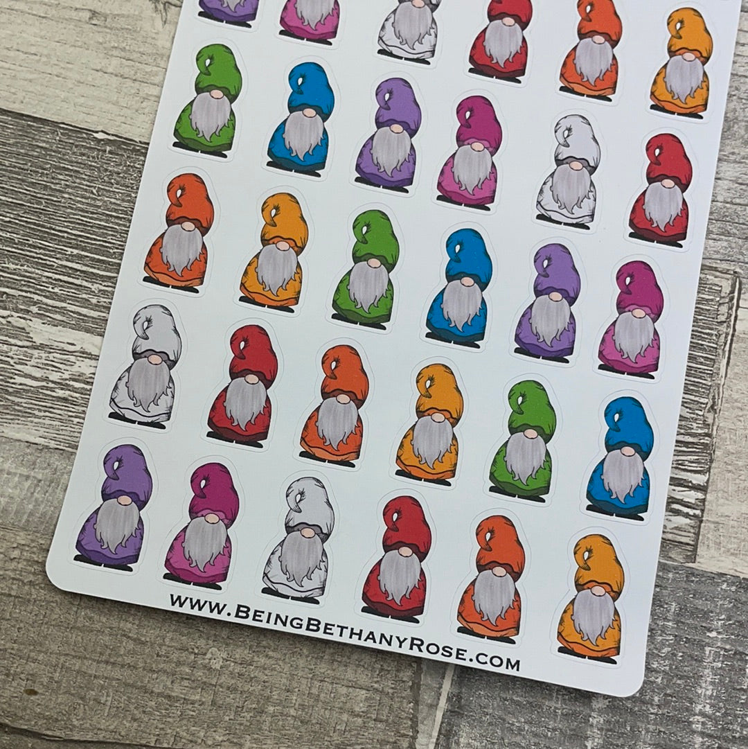 Rainbow Gonk Gnorman small character stickers (DPD2071)