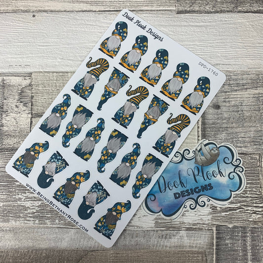 Blue Floral Gonk Character Stickers Mixed (DPD-1760)