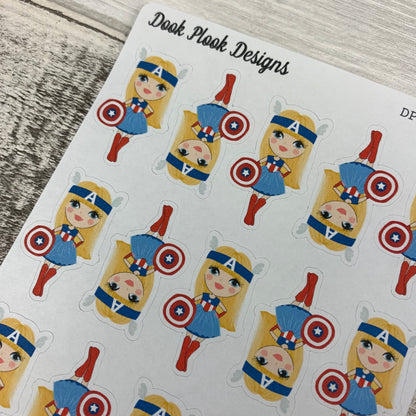 Superhero - America stickers (DPD1390)