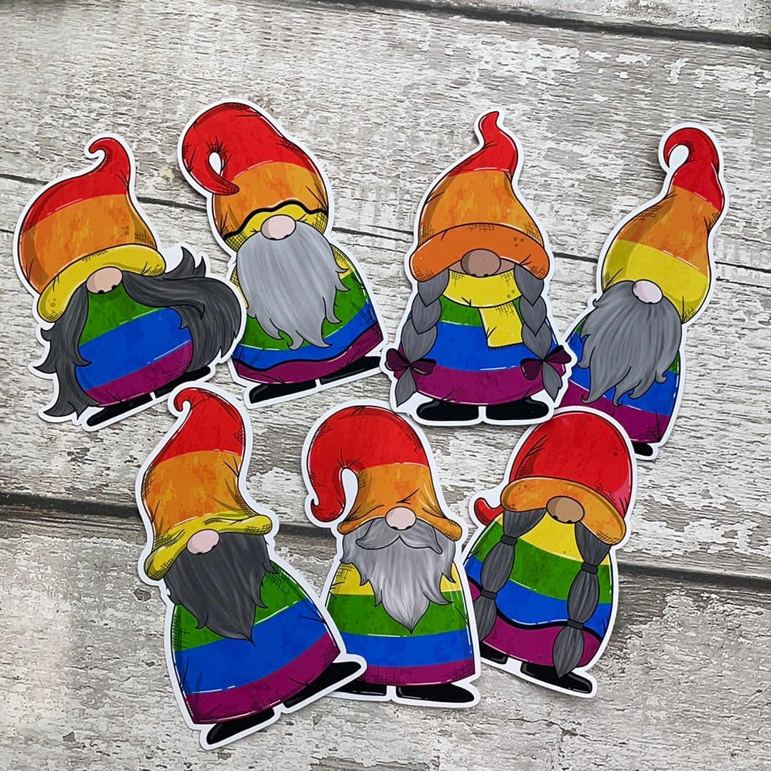 Rainbow pride Gonk Die cut (Chip)