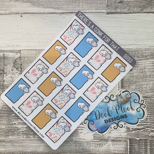 Autumn Leaves Emma Ripped Notes Peeping Gnorman Sticker (GFT-0093)