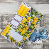 (0070) Passion Planner Daily stickers - Yellow Leaf