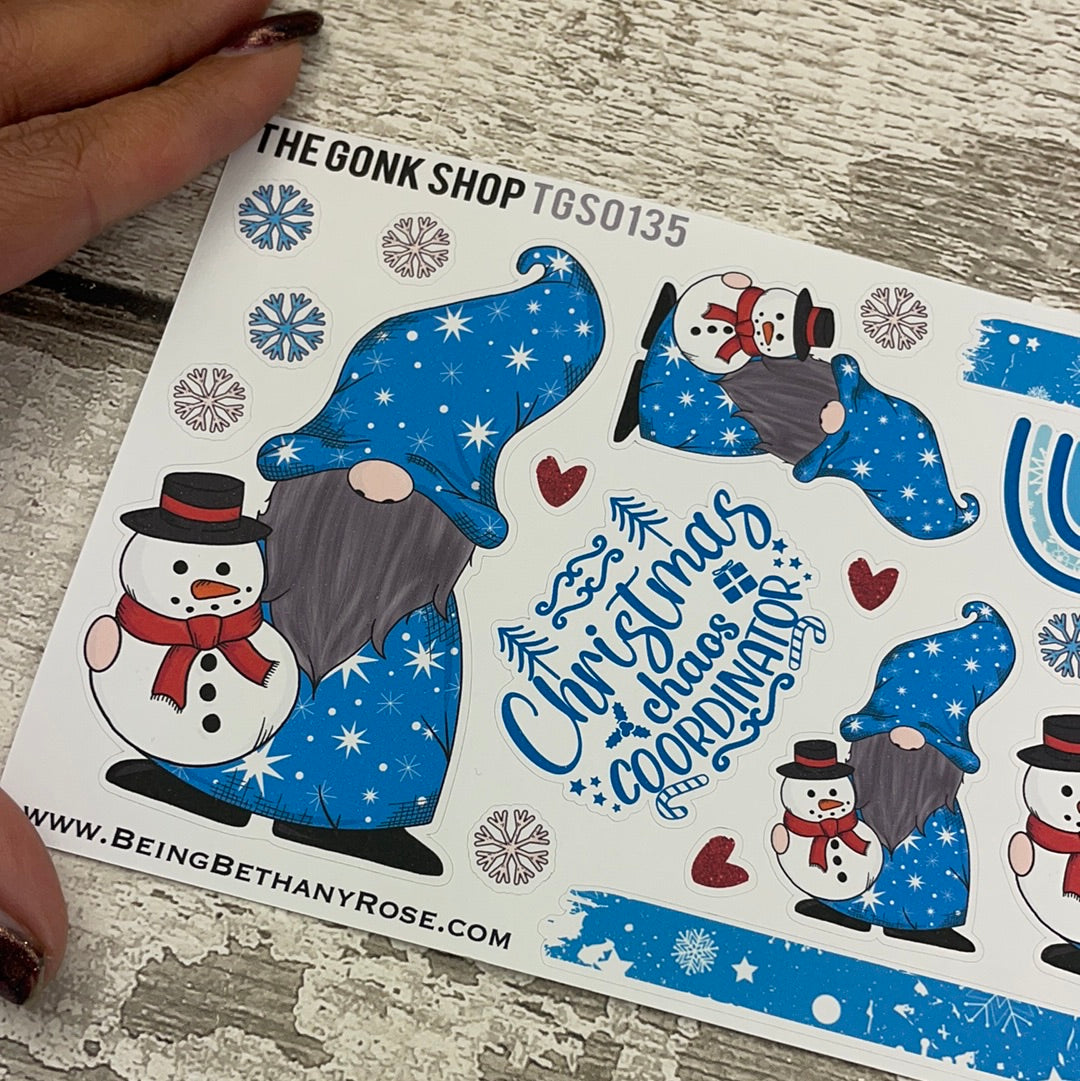 Snowman Basil Gonk Stickers (TGS0138)