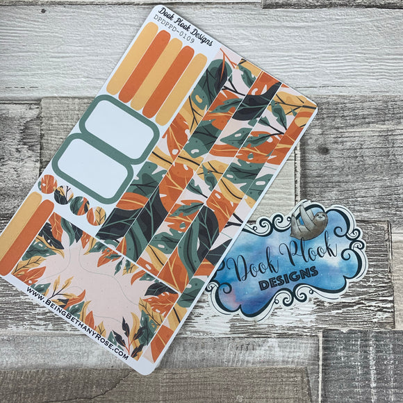 (0109) Passion Planner Daily stickers - Earthy jungle