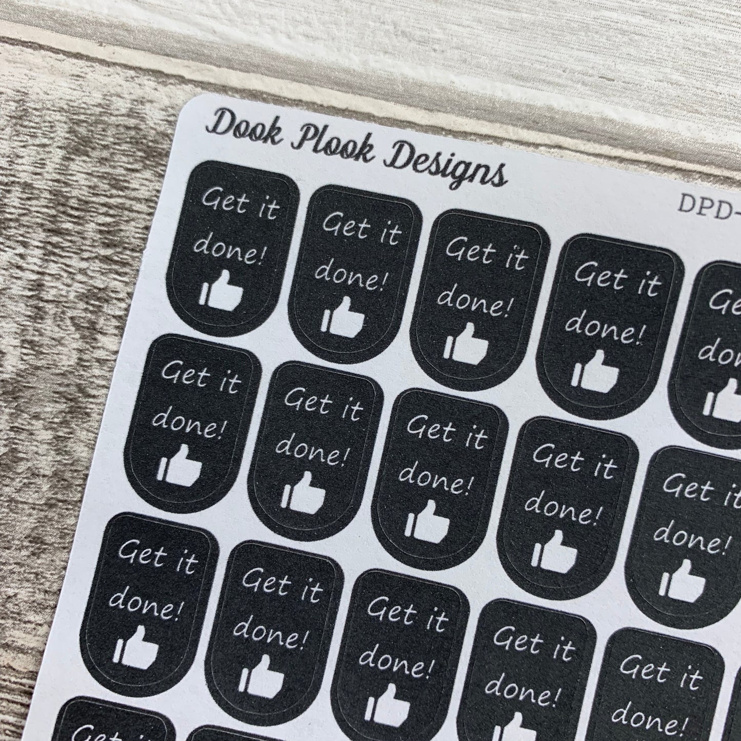 Get it done stickers  (DPD187 abcd)