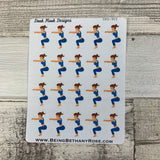 Squat stickers for Erin Condren, Plum Paper, Filofax, Kikki K (DPD903)