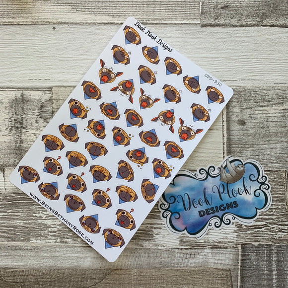 Pug - emoji stickers (DPD930)