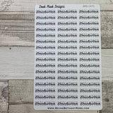 Word stickers - Declutter  (DPD1475)