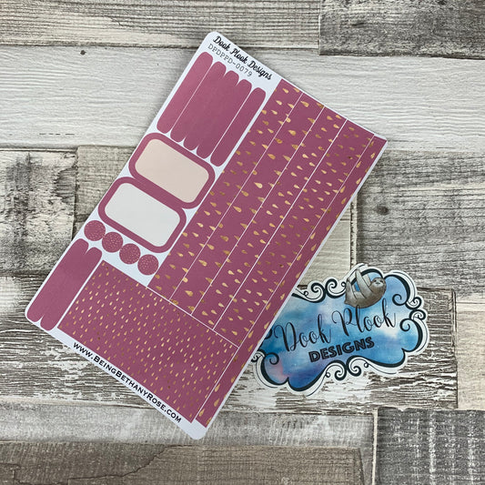 (0079) Passion Planner Daily stickers - Pink