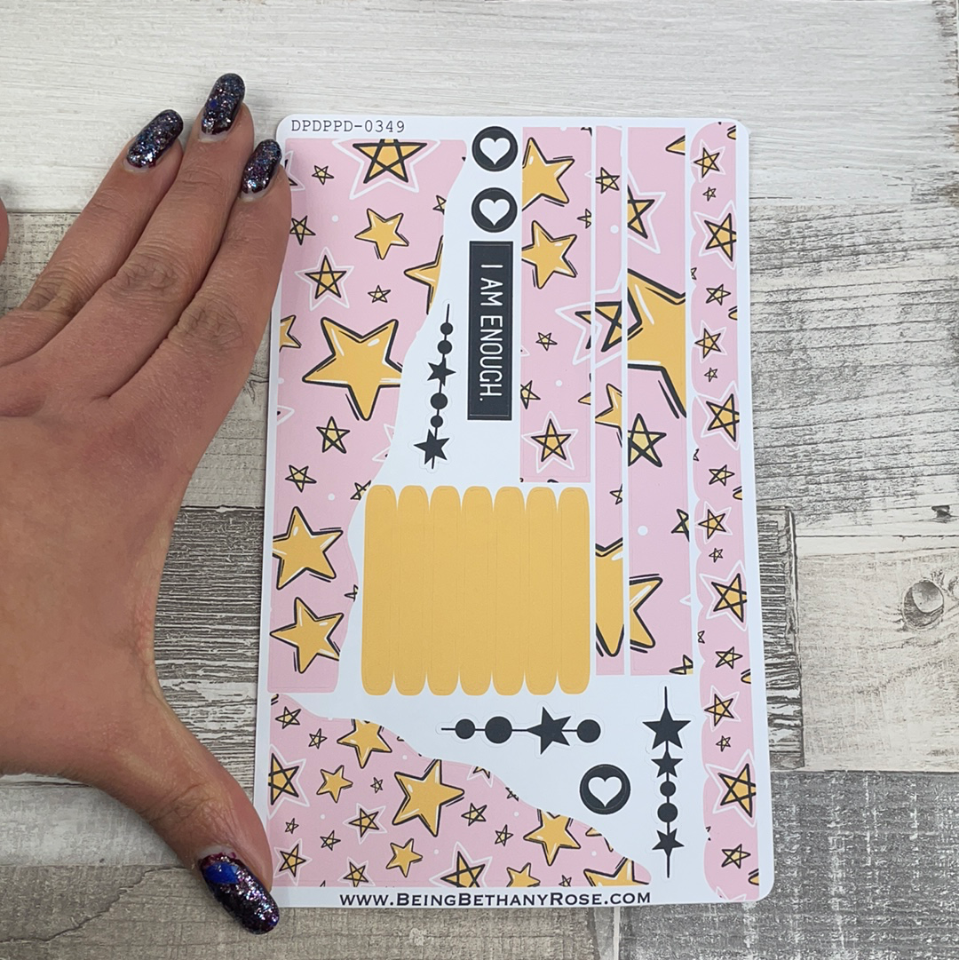 (0352) Passion Planner Daily Wave stickers - Bold Stars