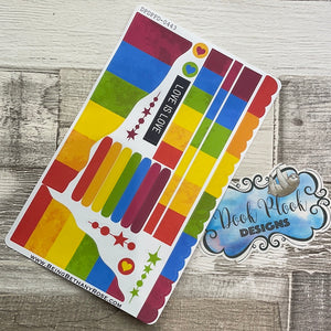 (0443) Passion Planner Daily Wave stickers - Love is Love