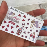 Valentine's Day stickers (Small Sampler Size) A742