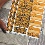 One sheet week medium passion planner stickers - Halloween Pumkins (DPD2304)