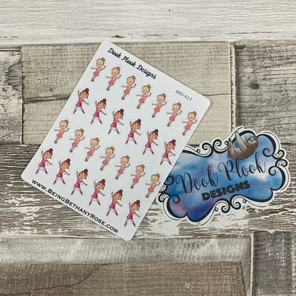 Baby Ballet stickers - White (DPD617)