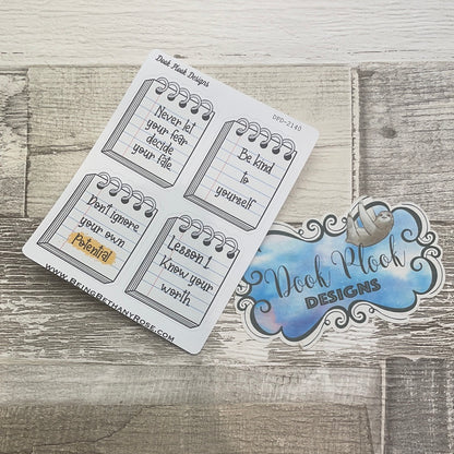 Motivational notepad stickers (DPD2140)